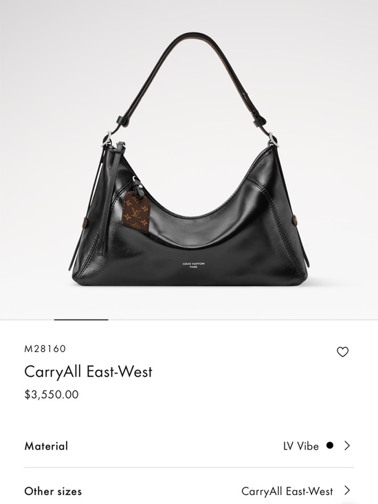 Louis Vuitton Handbags - Louis Vuitton Black CarryAll East-West Shoulder Bag with Monogram Tag